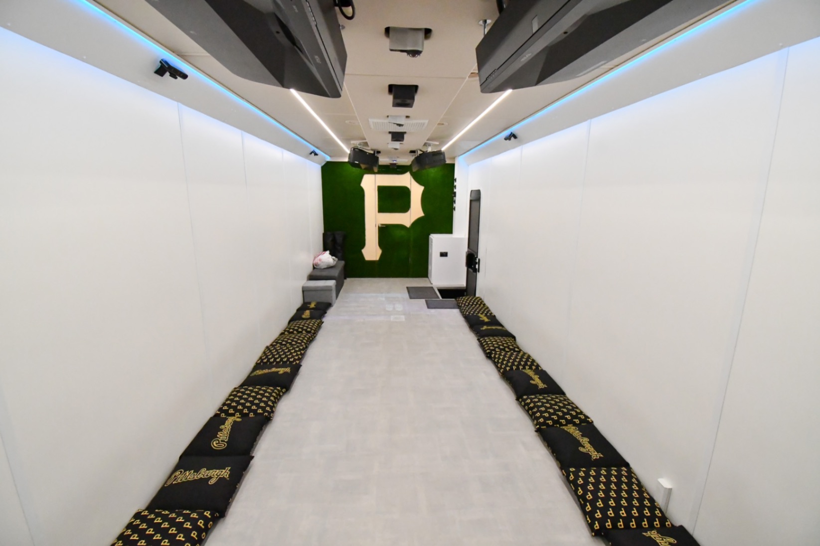 A back-to-front view inside the Chill Mobile made for Pittsburgh, PA.